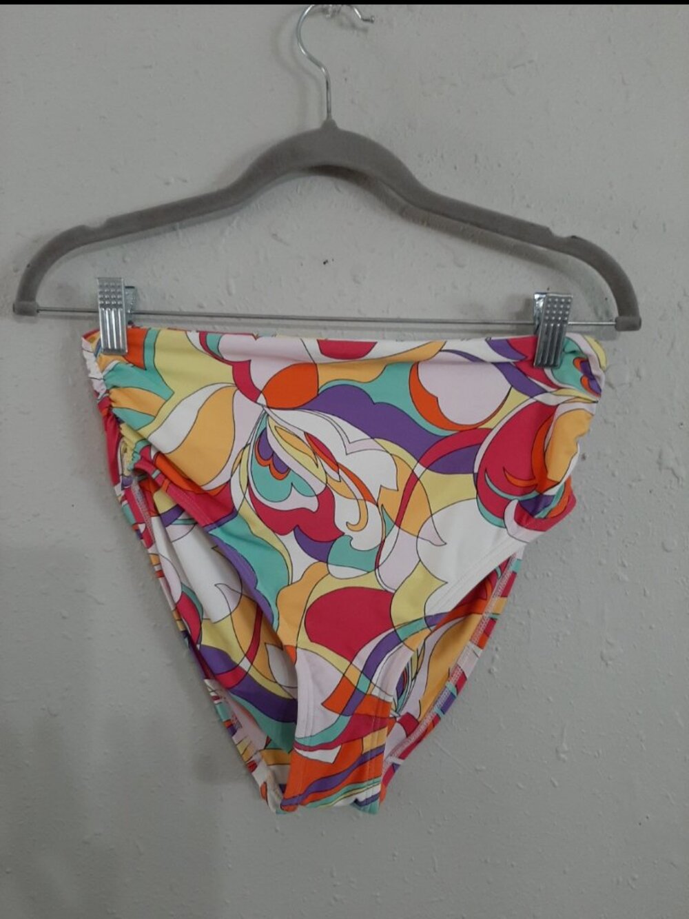 Carmen marc valve swim bottoms high rise high cut emilio pucci inspired retro m